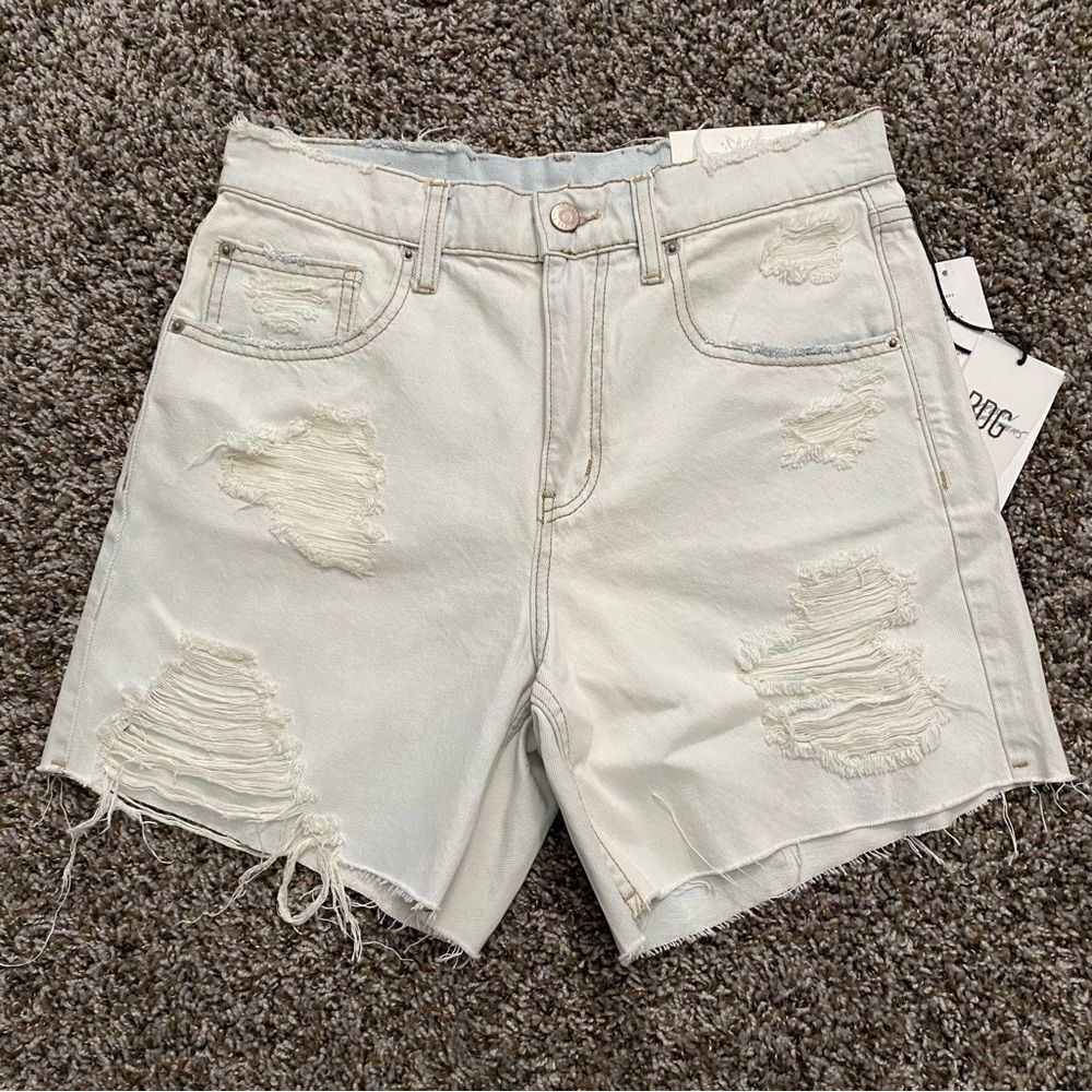 Urban Outfitters BDG Drop Waist Destroy Denim Shorts Size 26 NWT